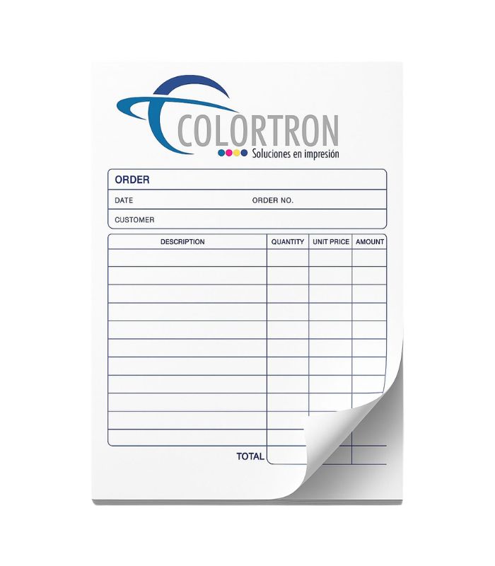 Notas de tipo Carta - 8.5" x 11"